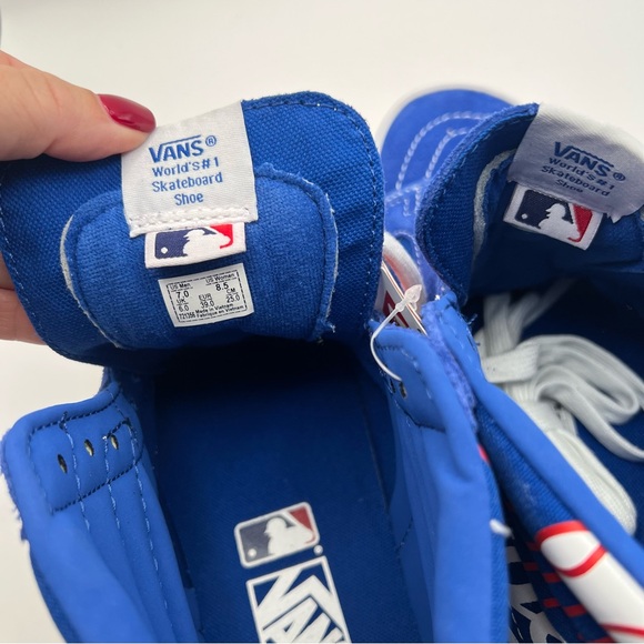 MLB x Vans SK8-Hi Reissue 'Dodgers' Sneakers - Picture 6 of 7